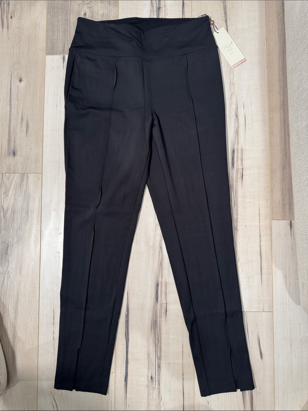 Alia Black High-Waist Skinny Ponte Pants